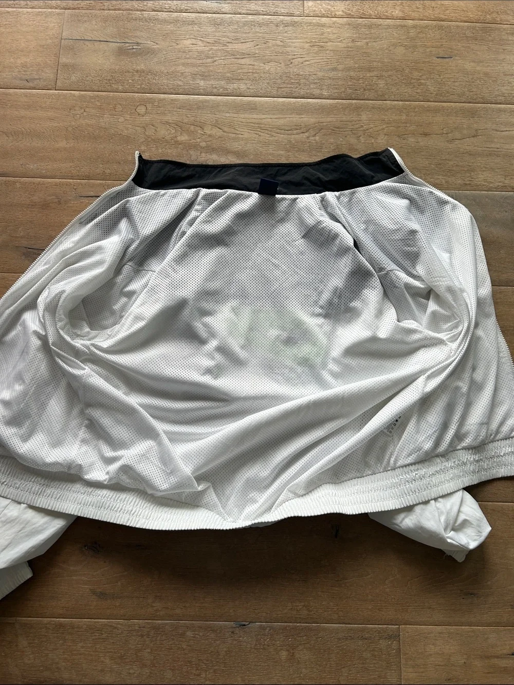 Jordan Tinker Legacy White and Black Performance Jacket with Yellow Logo Patch